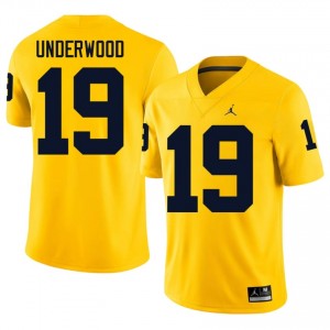 #19 Bryce Underwood UMich  Wolverines Men's Jersey | Maize Player Football Premium Stitching Team Gear 74038477