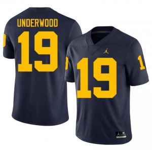 Bryce Underwood #19 Navy Men's University Jersey | Michigan Football Officially Licensed Fanwear 53061975