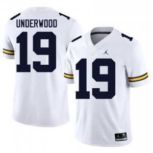 Michigan Wolverines Bryce Underwood #19 White Men's Football Jersey | NCAA Authentic Merch 97409705