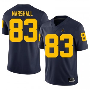 Zack Marshall #83 Navy Men's University Jersey | Michigan Football Officially Licensed Fanwear 70161962