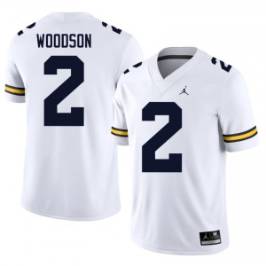 UMich  Wolverines Charles Woodson #2 White Men's Football Jersey | NCAA Authentic Merch 40401211