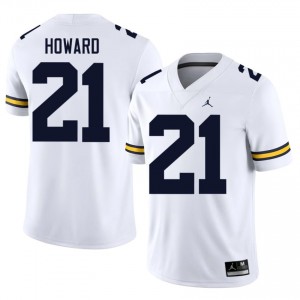 Michigan Wolverines Desmond Howard #21 White Men's Football Jersey | NCAA Authentic Merch 39895049