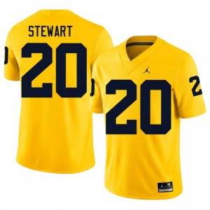 #20 I'Marion Stewart U-M Wolverines Men's Jersey | Maize NCAA Football Premium Stitching Team Gear 82086976