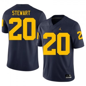 I'Marion Stewart #20 Navy Men's High School Jersey | Michigan Wolverines Football Officially Licensed Fanwear 77806366