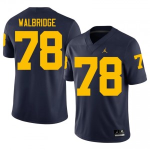 Marky Walbridge #78 Navy Men's Player Jersey | UMich  Wolverines Football Officially Licensed Fanwear 90139203