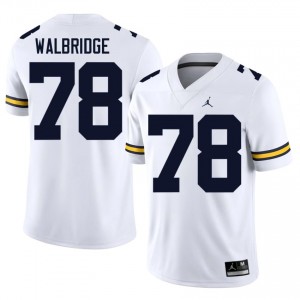 U-M Wolverines Marky Walbridge #78 White Men's Football Jersey | NCAA Authentic Merch 80903128
