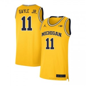 Roddy Gayle Jr. #11 Maize Men's High School Jersey | Wolverines Basketball Officially Licensed Fanwear 12973276