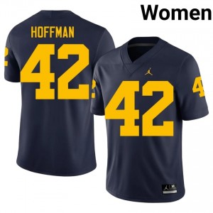 Jalen Hoffman #42 Navy Women's Player Jersey | UMich  Wolverines Football Officially Licensed Fanwear 38644338