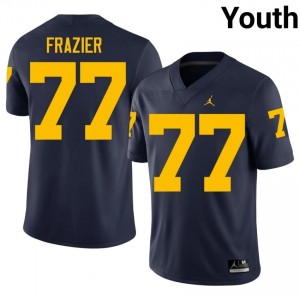 Blake Frazier #77 Navy Youth Player Jersey | UMich  Wolverines Football Officially Licensed Fanwear 66696083