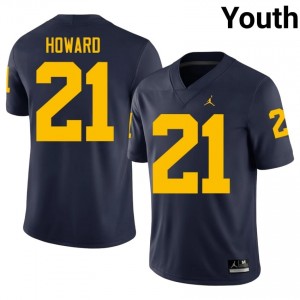 Desmond Howard #21 Navy Youth College Jersey | Wolverines Football Officially Licensed Fanwear 34048965