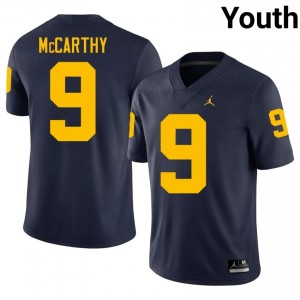 J.J. McCarthy #9 Navy Youth University Jersey | Michigan Football Officially Licensed Fanwear 82633614