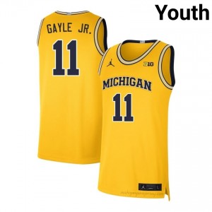 Roddy Gayle Jr. #11 Maize Youth University Jersey | Wolverines Basketball Officially Licensed Fanwear 40815077